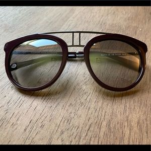 Balmain Paris Burgundy Marble Women’s Sunglasses